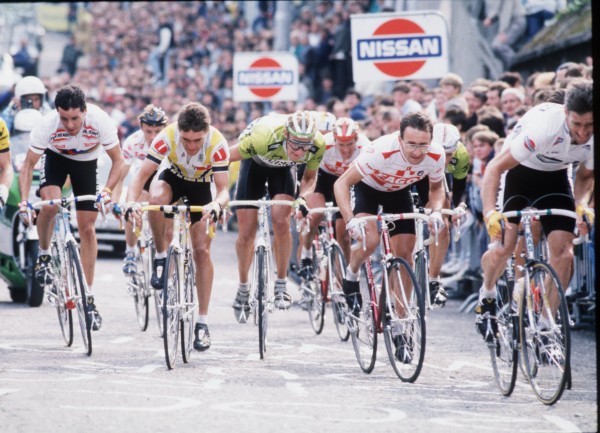 "OldVelos" rend hommage à la mythique "Nissan International Classic" 9 Les Irlandais comme Stephen Roche, Martin Earley ou Sean Kelly se battaient lors des sprints de la Nissan Classic