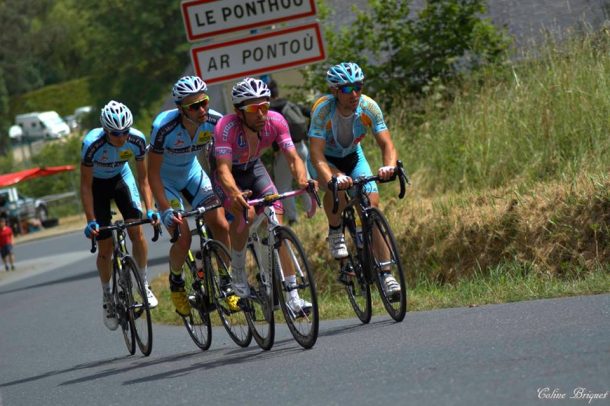 l'échappée gagnante, partie dès le début d'épreuve (photo Coline Briquet)