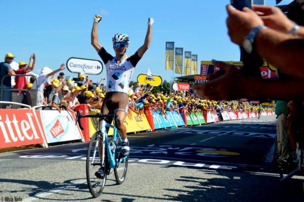 Alexis Vuillermoz a impressionné l'ancien vainqueur du Tour de France Stephen Roche ( (photo Olivia Nieto) 