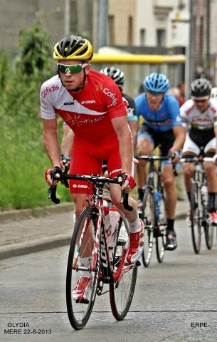 Philip Lavery stagiaire pro chez Cofidis en 2013 (photo Lydia Van de Meerssech)