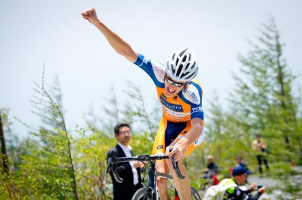 Benjamin Dyball : " Décrocher un podium sur le championnat d'Australie du contre la montre est l'un de mes objectifs" 8 Vainqueur de l'étape reine du Tour du Japon 2013 (Photo Sonoko Tanaka)