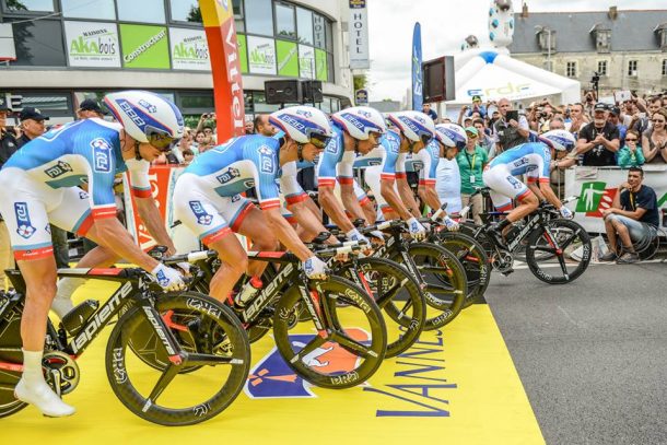 le contre la montre par équipes en Bretagne (Photo FDJ Nicolas Götz)