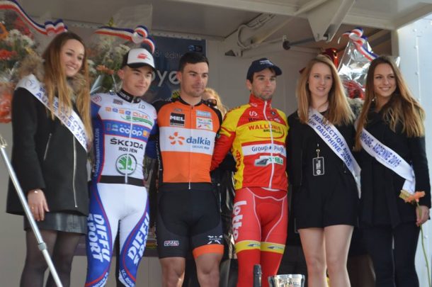 Paris-Troyes: Rudy Barbier au sprint devant Baptiste Planckaert 7 florence Haultcoeur Pellatiero