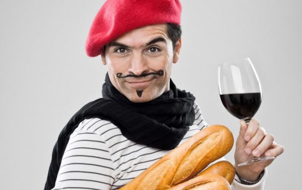 French Baguettes And Wine