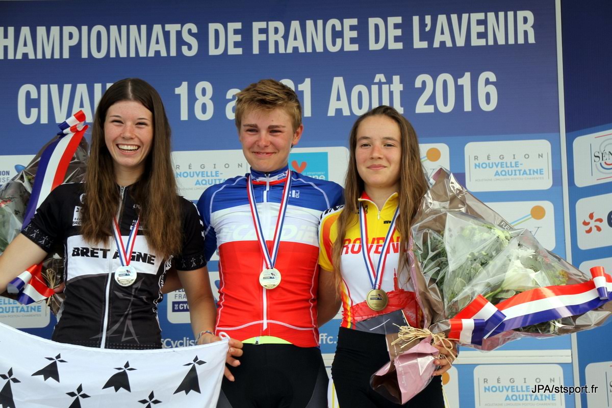 France de l'Avenir Victoire Berteau devant Marie Le Net chez les