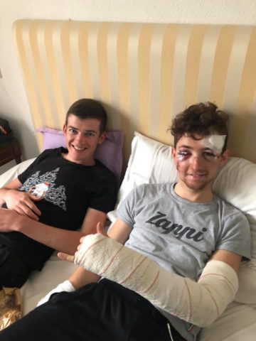 Jake Gray et Scott Auld percutés par un chauffard à Calpe 7 auldr