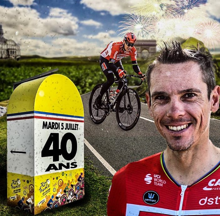 Philippe Gilbert fête ses 40 ans sur le Tour de France
