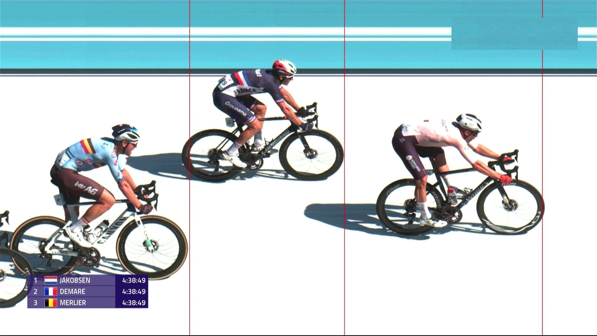 Championnat d'Europe: Fabio Jakobsen devance Arnaud Démare et Tim Merlier 8 nofoto