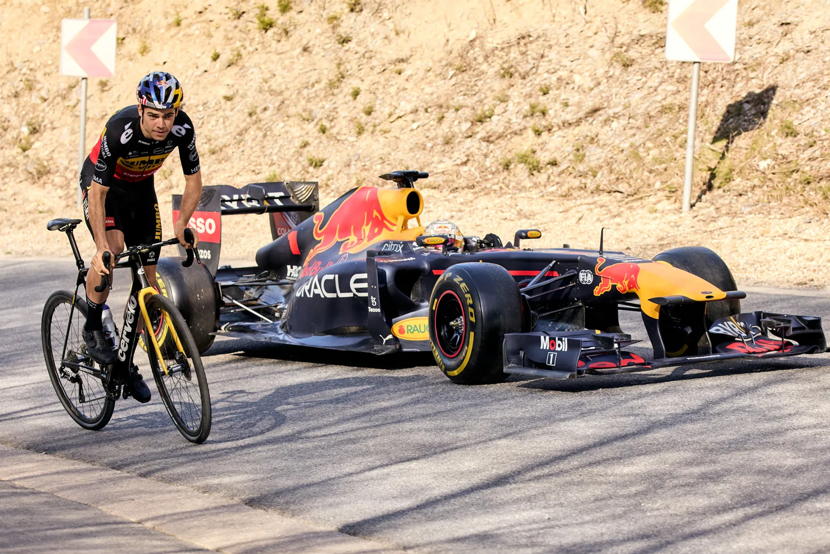 Wout van Aert: " Faire signe à Max Verstappen alors qu'il me doublait dans sa RB7 était une sensation incroyable" 7 oufrie