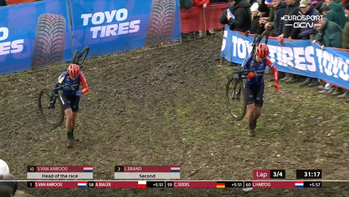 Coupe du monde dames à Gavere: Shirin van Anrooij devance Lucinda Brand 8 epuale