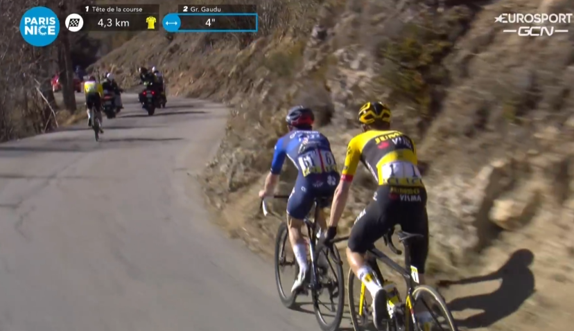 Paris Nice: Tadej Pogacar devant David Gaudu et Jonas Vingegaard 7 gau