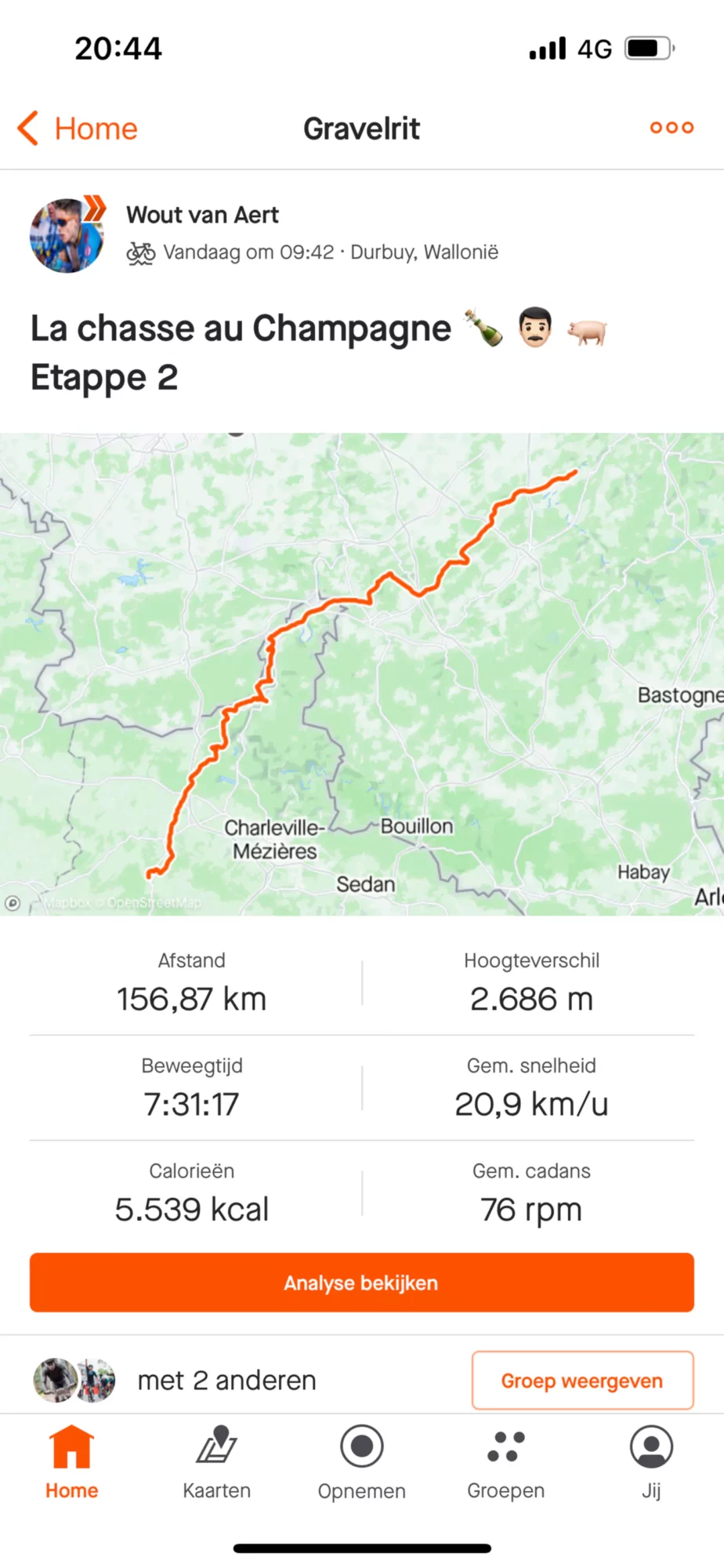 Wout van Aert se fait un raid en vélo pour "chasser du champagne" en .... Champagne 9 etape2
