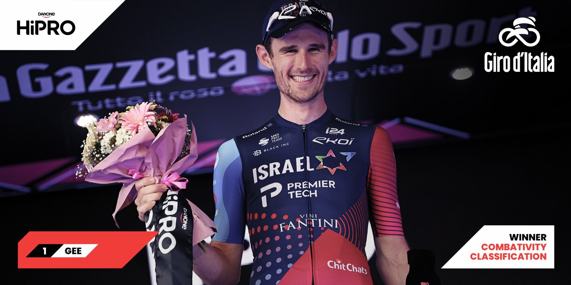 Derek Gee, élu le plus combatif du Giro 7 comabtfs