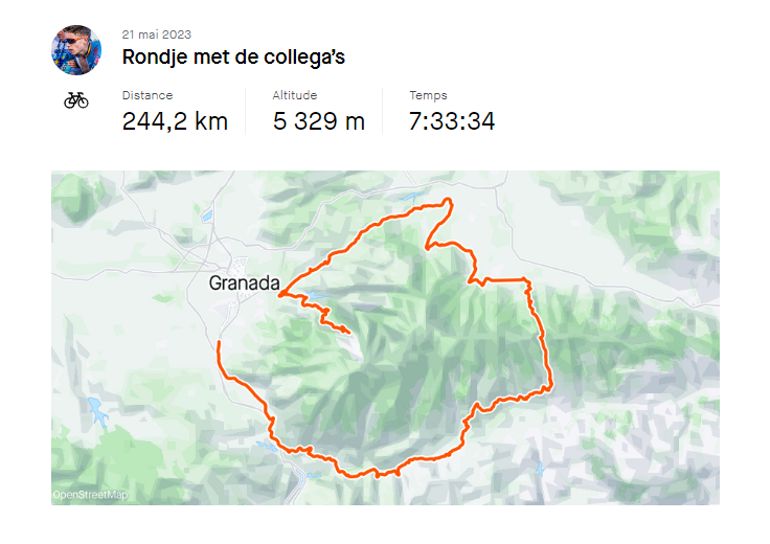 Wout van Aert et ses coéquipiers se font une sortie de 244 km et plus de 5300 mètres de dénivelé 7 fopier