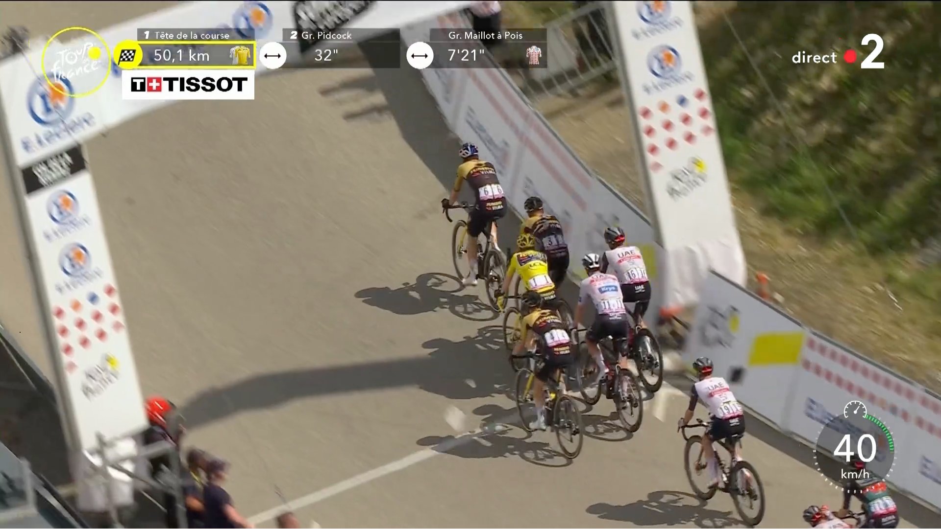 Tour de France: Carlos Rodriguez en solitaire devant Tadej Pogacar et Jonas Vingegaard 7 banart