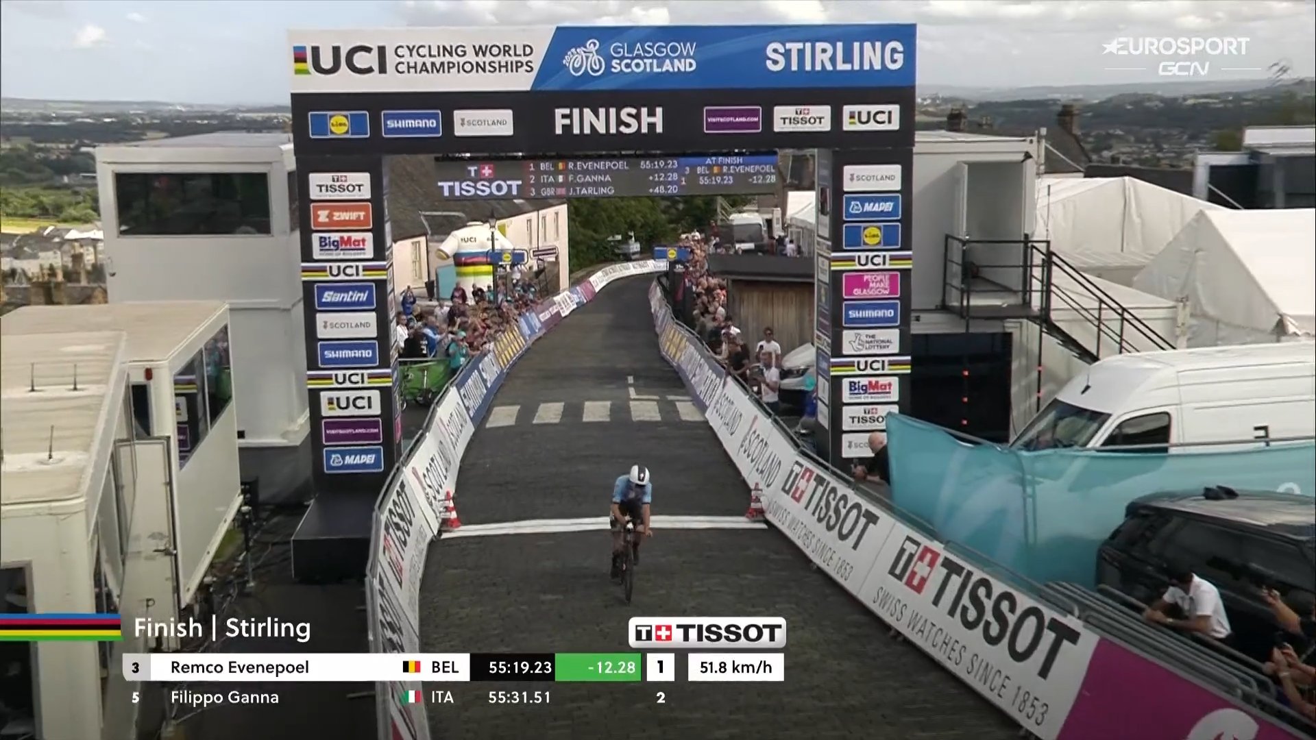 Glasgow 2023 remco evenepoel champion du monde du contre la montre