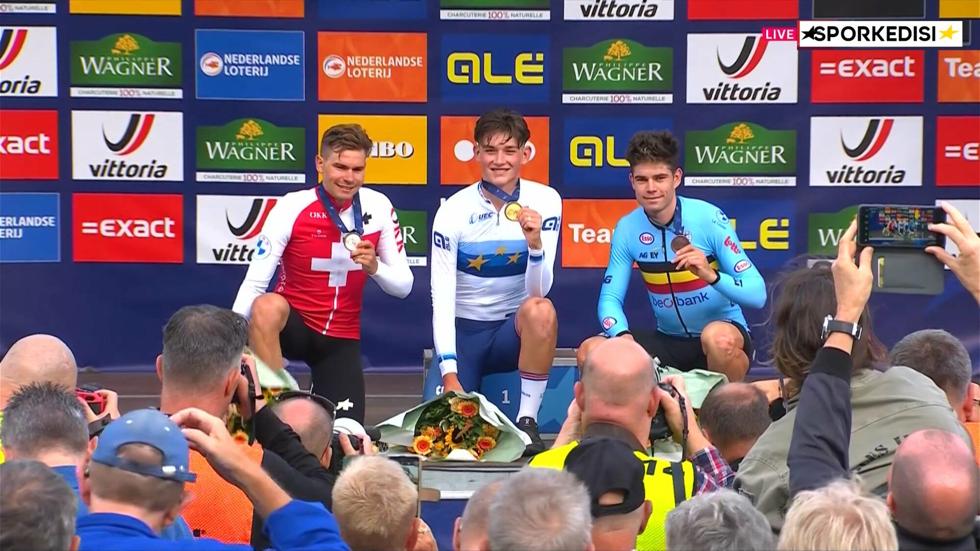 Championnat d'Europe du contre la montre; Joshua Tarling devance Stefan Bissegger et Wout van Aert 7 duflu
