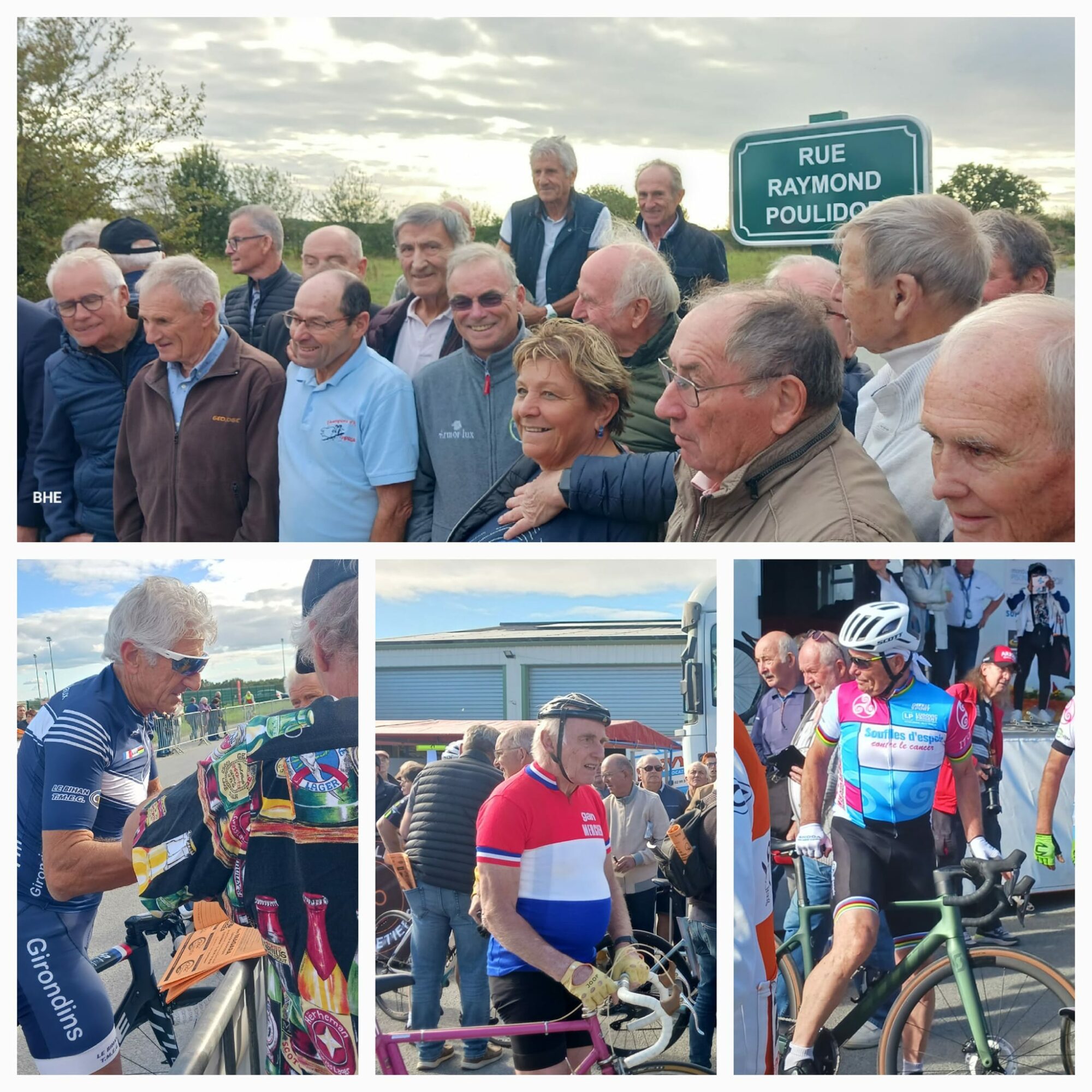 Bernard Hinault, Joop Zoetemelk, Angel Arroyo et tant d'autres ont répondu à l'appel d'Arsène David pour baptiser la rue Raymond Poulidor 7 mike bh