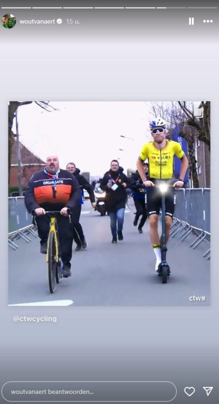 Rik Bossuyt: "C'est bien que Wout puisse en rire, mais l'attention doit se porter sur lui, je ne fais que mon travail" 7 wouty