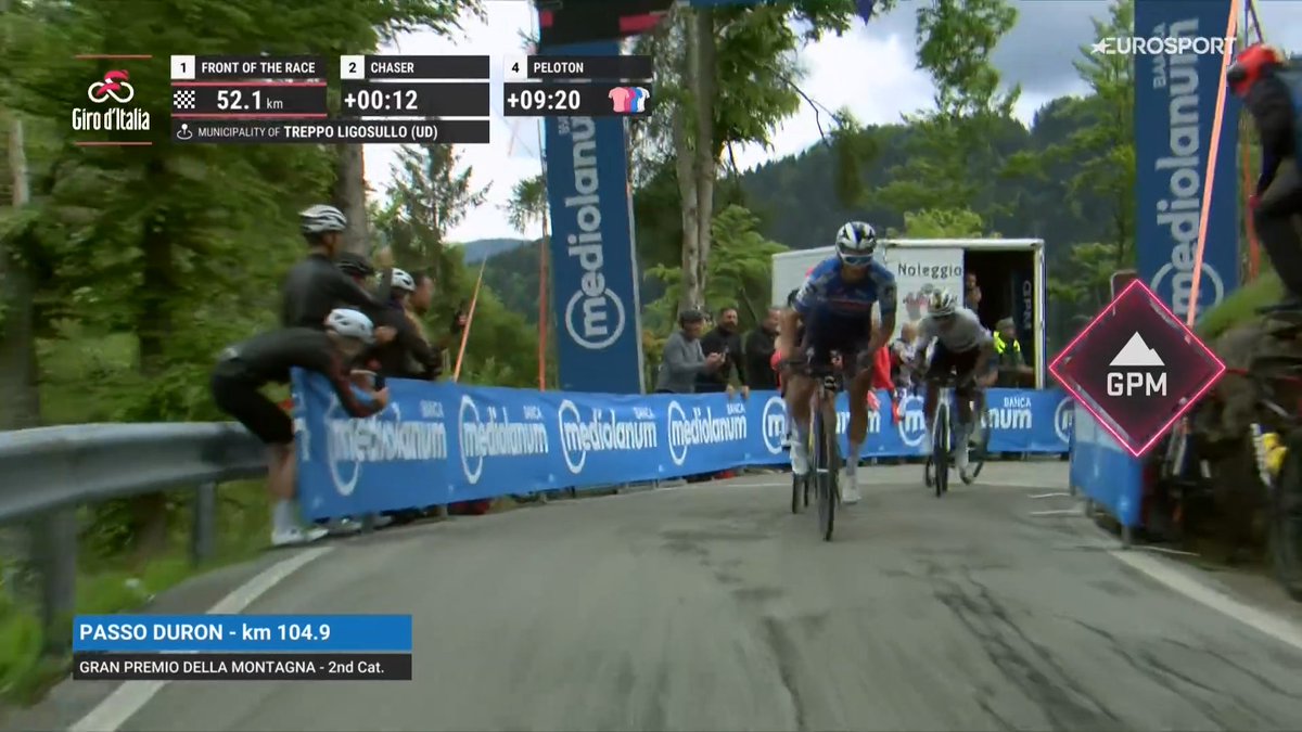 Giro: Andrea Vendrame en solitaire sur la 19ème étape 7 toturo