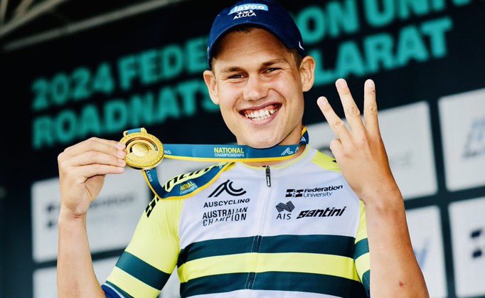 Luke Plapp remporte son 3e titre de champion d'Australie du contre la montre 7 fori