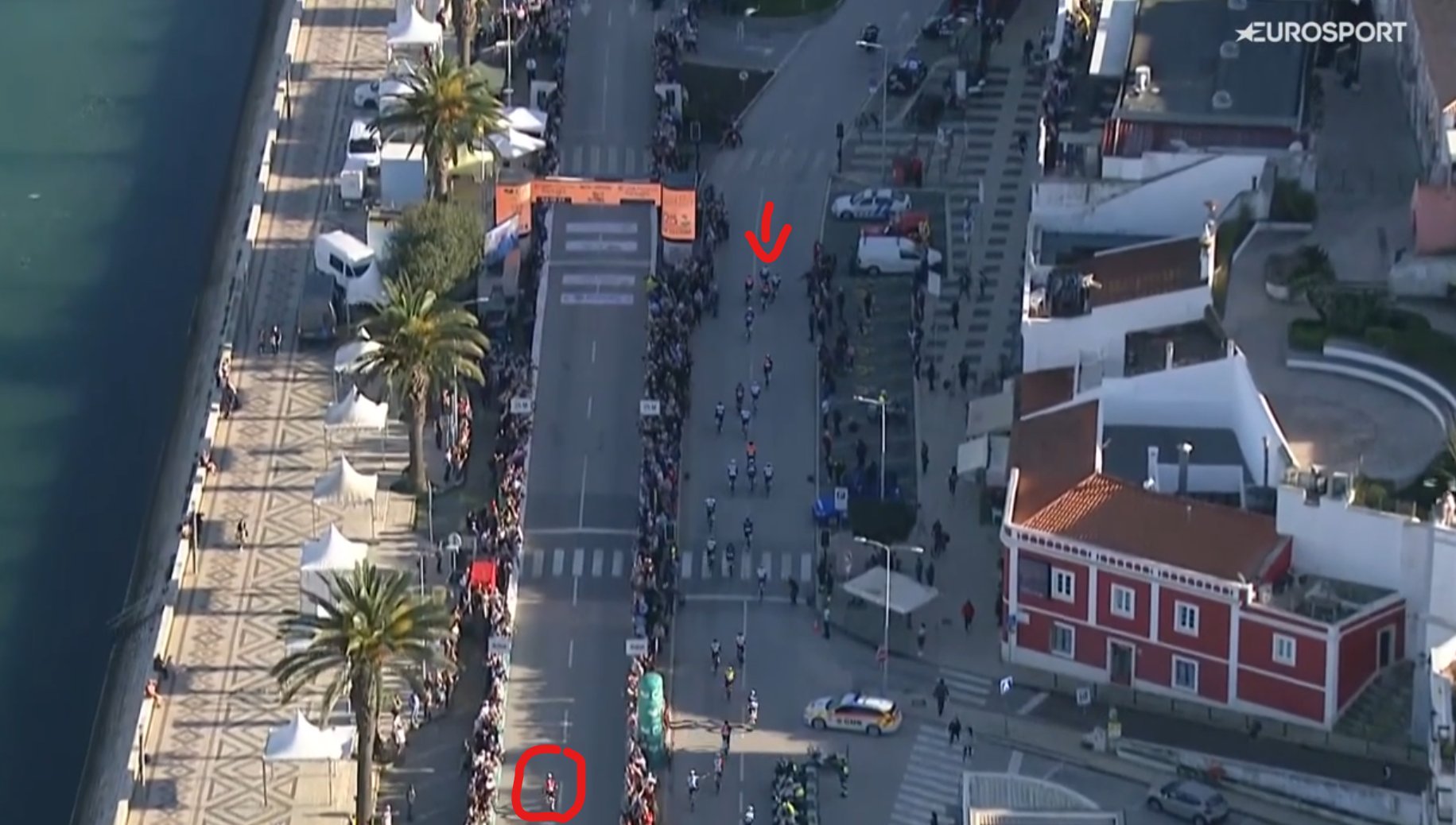 Tour d'Algarve: Filippo Ganna remporte la 1ere étape, le peloton se trompe de route 7 peloton